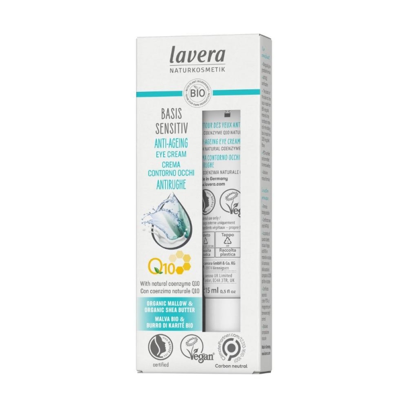 lavera Basis Sensitiv Anti-Ageing Očný krém s Q10 15 ml