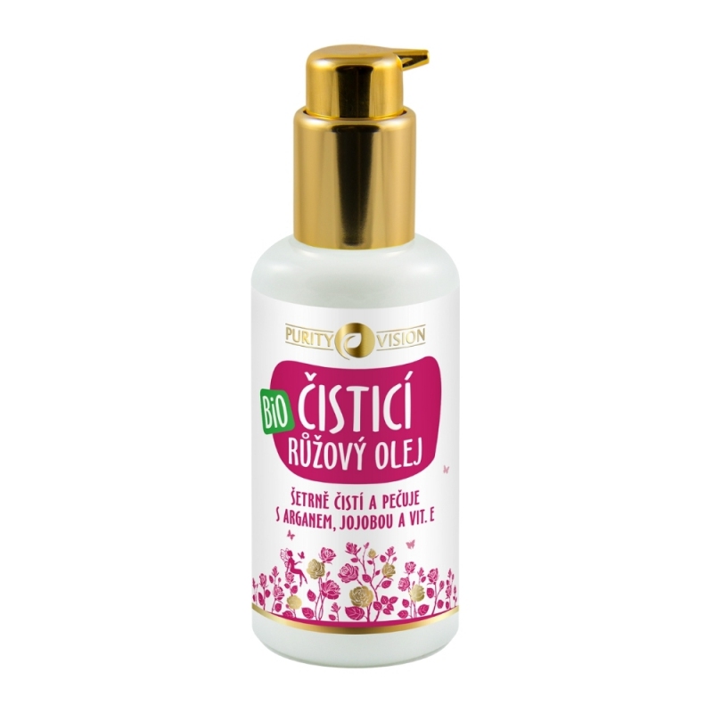 PURITY VISION Bio Ružový čistiaci olej s arganom, jojobou a vit. E