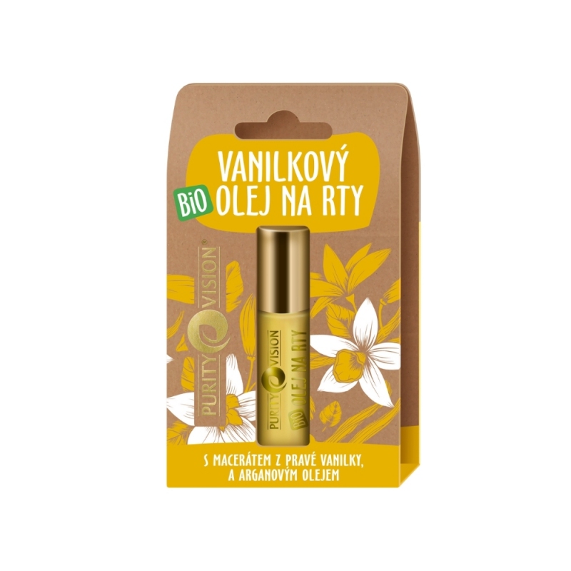 PURITY VISION Bio Vanilkový olej na pery 10 ml