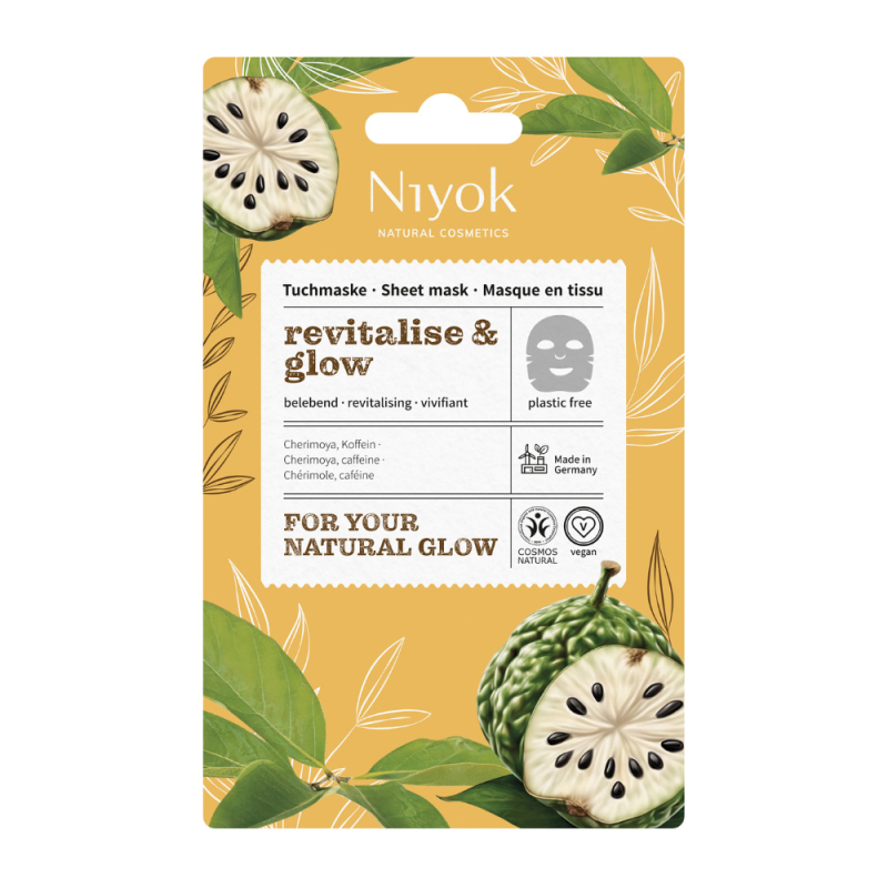 Niyok Textilná pleťová maska Revitalise & Glow.