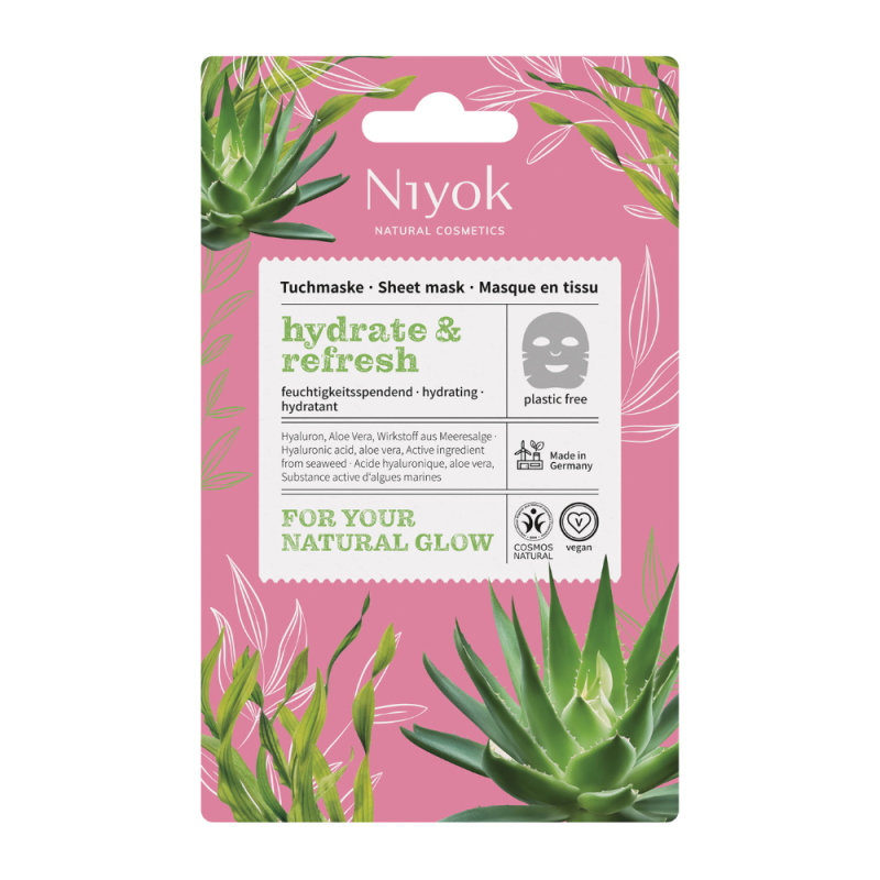 Niyok Textilná pleťová maska Hydrate & Refresh