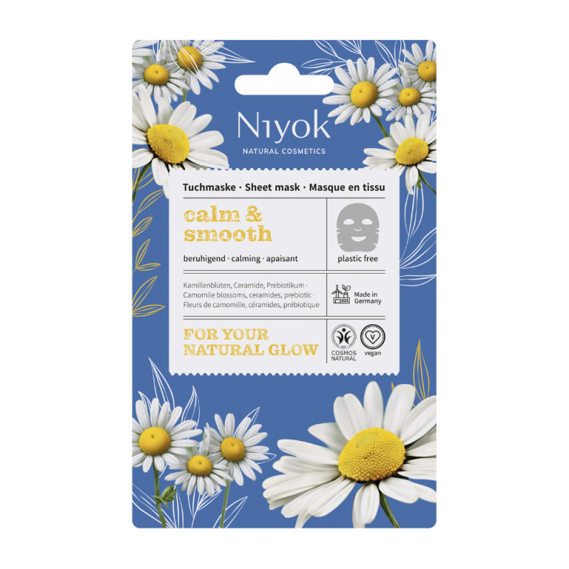 Niyok Textilná pleťová maska Calm & Smooth
