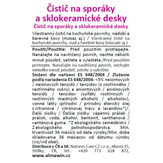 ALMAWIN Čistič na sporáky a sklokeram.dosky 250 ml