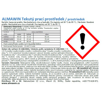 ALMAWIN Tekutý prací prostriedok 750 ml