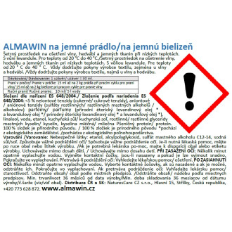 ALMAWIN Na jemnú bielizeň 750 ml