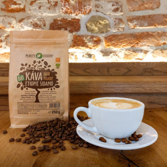 PURITY VISION Fair Trade Bio Zrnková káva Etiopie Sidamo 500 g