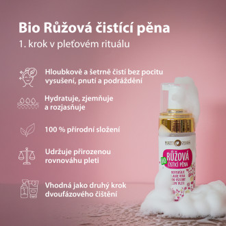 PURITY VISION Bio Ružová čistiaca pena 90 ml