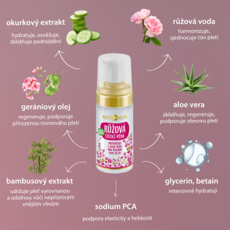 PURITY VISION Bio Ružová čistiaca pena 90 ml