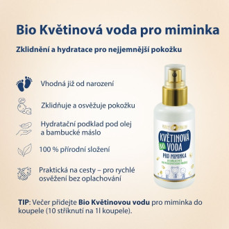 PURITY VISION Bio Kvetinová voda pre bábätká 200 ml