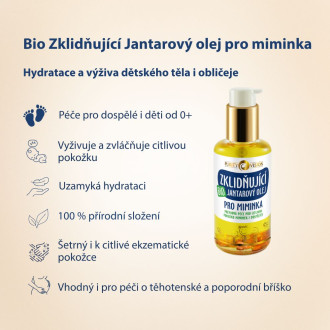 PURITY VISION Bio Upokojujúci Jantárový olej pre bábätká 95 ml