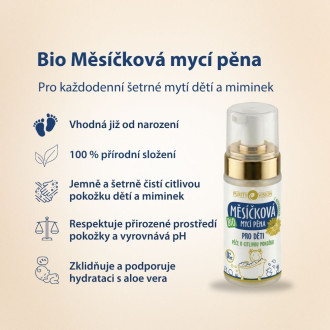 PURITY VISION Bio Nechtíková umývacia pena pre deti