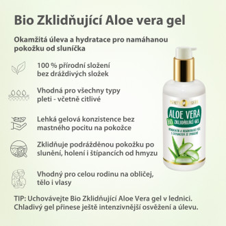 PURITY VISION Bio Upokojujúci Aloe vera gél 200 ml