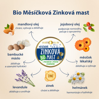 PURITY VISION Bio Nechtiková Zinková masť 30 ml