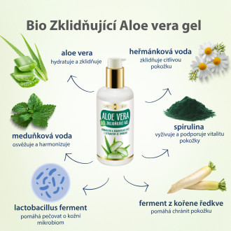 PURITY VISION Bio Zklidňující Aloe vera gel 50 ml