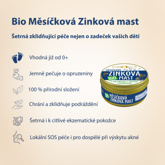 PURITY VISION Bio Nechtiková Zinková masť 30 ml