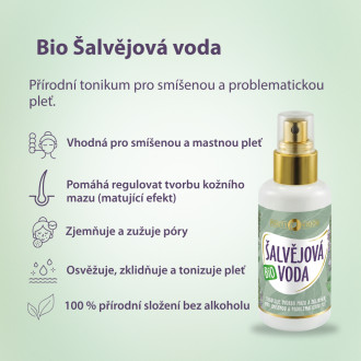 PURITY VISION Bio Šalviová voda 100 ml