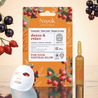 Niyok Textilná pleťová maska Detox & Relax